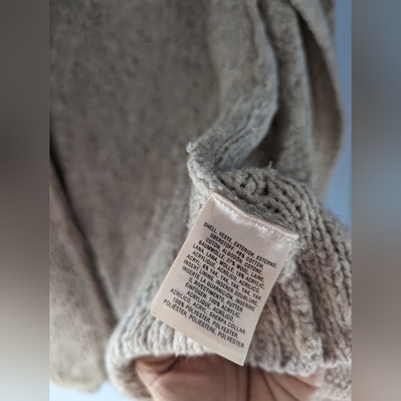 Anthropologie Bondurant Sherpa Sweater Coat Cardigan Sleeping On Snow - Picture 7 of 13